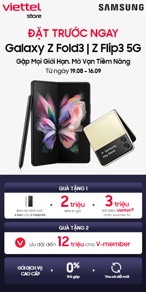 Đặt trước Galaxy Z Fold3 5G chính hãng tại Viettel Store