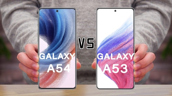Màn hình Galaxy A53 6.5 inches còn Galaxy A54 là 6.4 inches